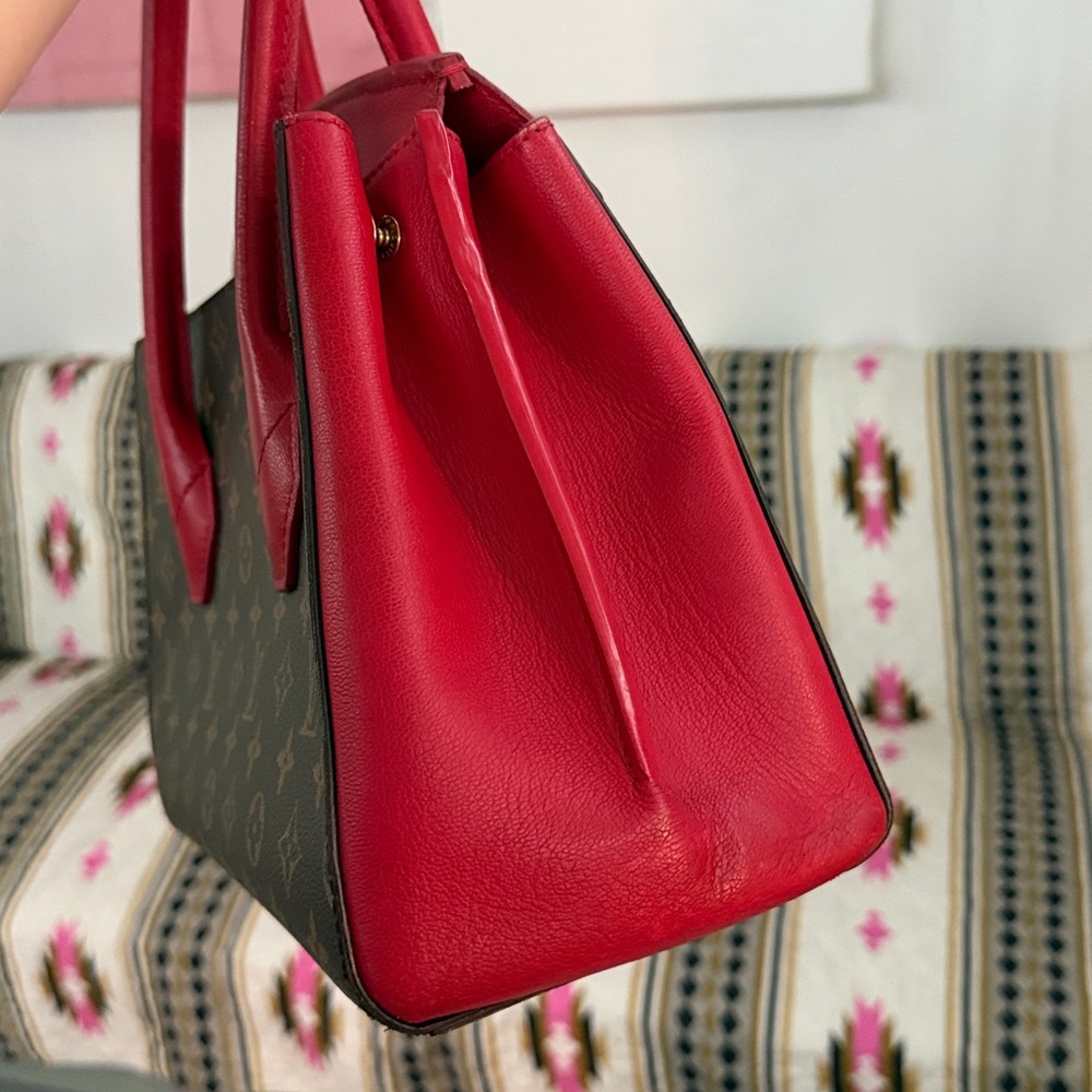 Louis Vuitton Florine Bag 2way Handbag LV Monogram with Red - Picture 14 of 17